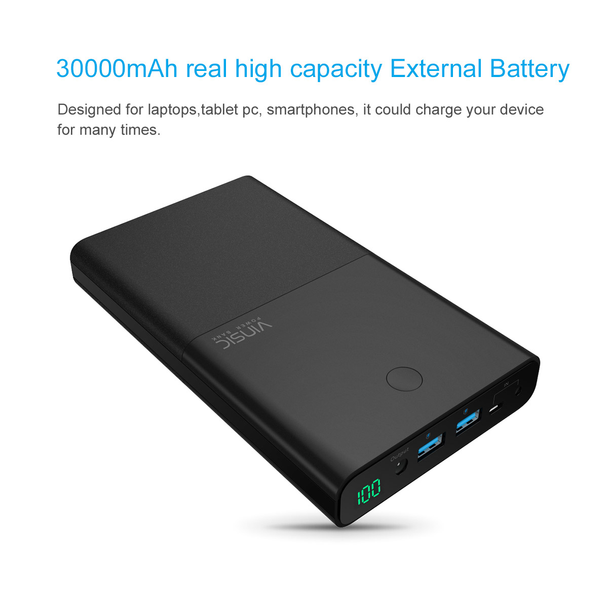 MacBook Charger Vinsic 30,000mAh Power Bank | Aus Power Banks